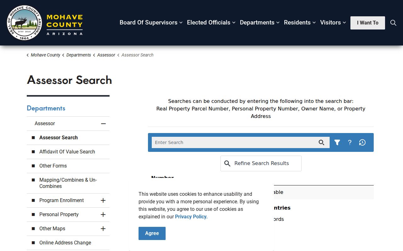 Bullhead City residents directory property search through Mohave County Assessor