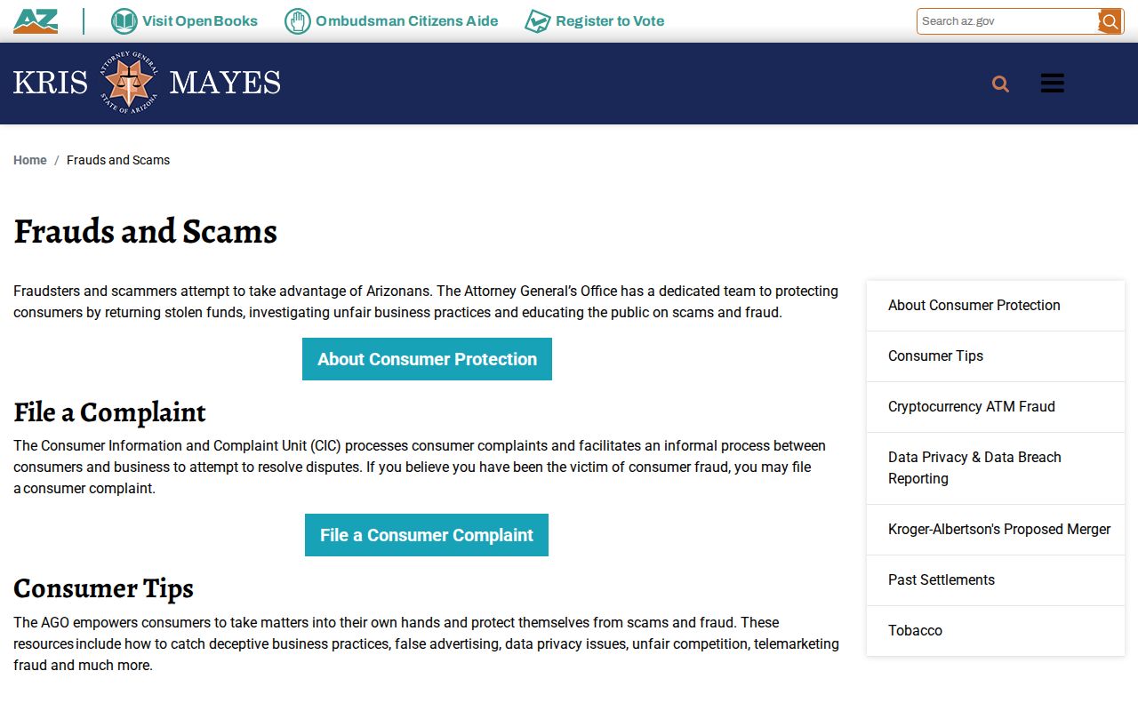 Bullhead City neighbors Arizona consumer protection resources