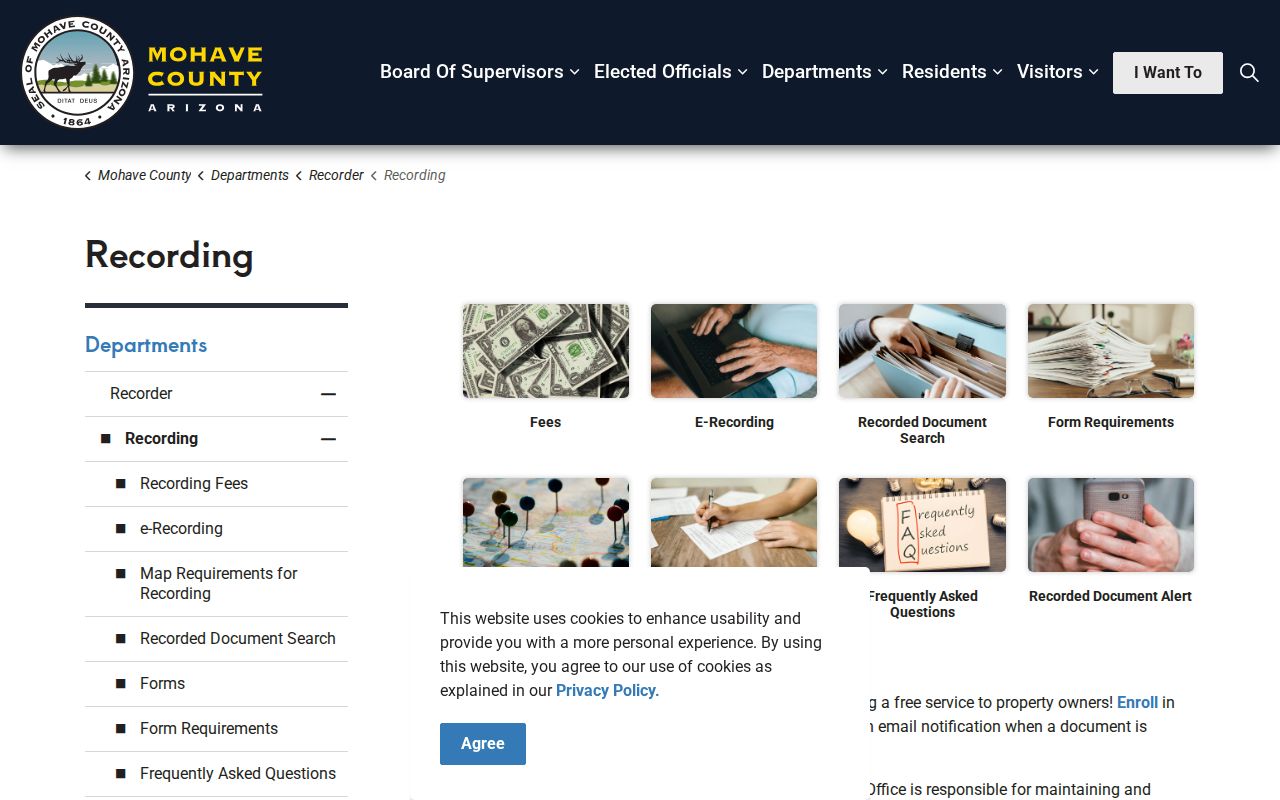 Bullhead City street directory Mohave Recorder recording services