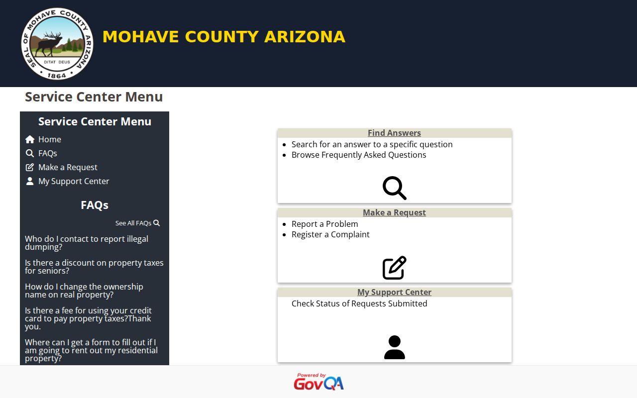 Bullhead City ZIP code directory Mohave public records portal